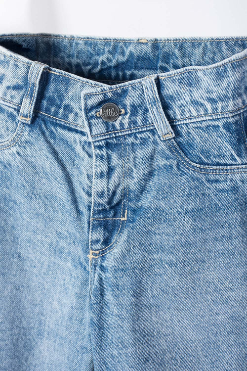 JEAN DE LITTLEMIC EN DENIM AZUL PARA NIÑA 2T A 6T