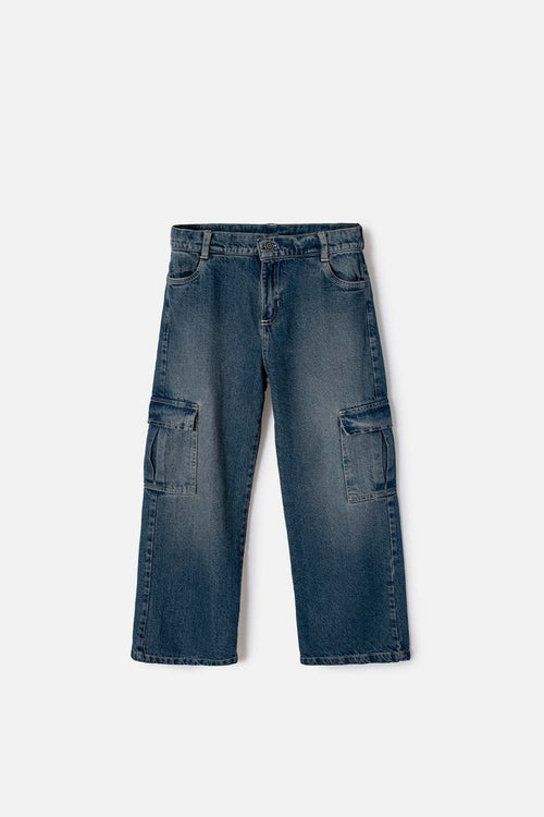 JEAN DE MIC CON BOLSILLOS AZUL PARA NIÑO