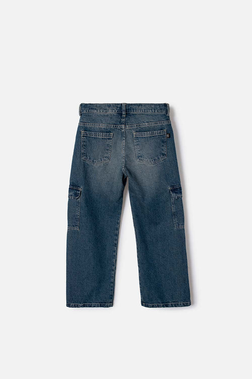 JEAN DE MIC CON BOLSILLOS AZUL PARA NIÑO