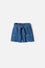 SHORT DE MIC CON RESORTE AZUL PARA NIÑA