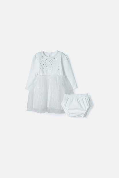 VESTIDO DE LITTLEMIC MULTICOLOR PARA NIÑA 2T A 5T
