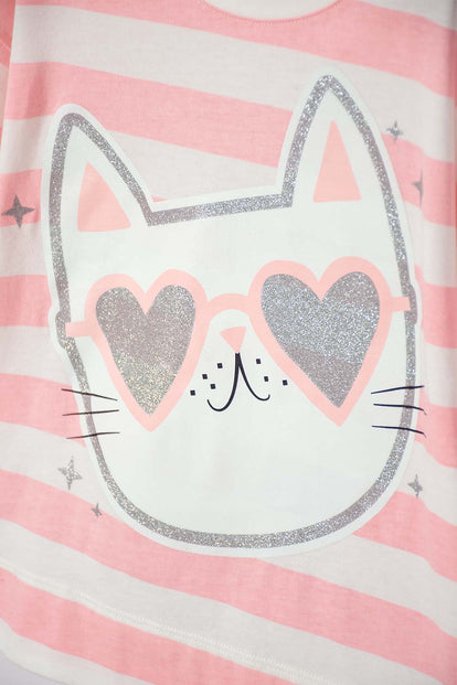 CAMISETA DE MIC MANGA CORTA MULTICOLOR PARA NIÑA