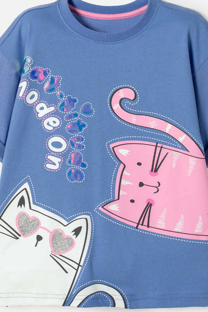 CAMISETA DE MIC MANGA CORTA MULTICOLOR PARA NIÑA