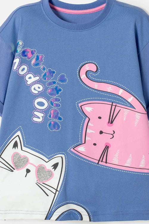 CAMISETA DE MIC MANGA CORTA MULTICOLOR PARA NIÑA