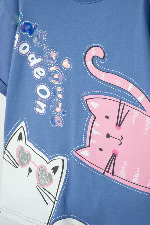 CAMISETA DE MIC MANGA CORTA MULTICOLOR PARA NIÑA