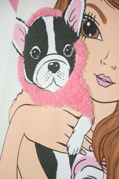 CAMISETA DE MIC MANGA CORTA MULTICOLOR PARA NIÑA