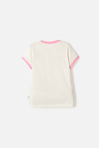 CAMISETA DE MIC MANGA CORTA MULTICOLOR PARA NIÑA