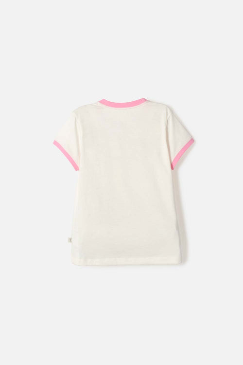 CAMISETA DE MIC MANGA CORTA MULTICOLOR PARA NIÑA