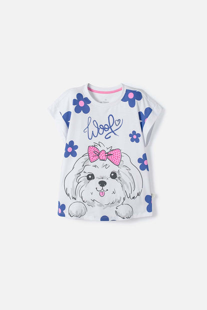 CAMISETA DE MIC MANGA CORTA MULTICOLOR PARA NIÑA