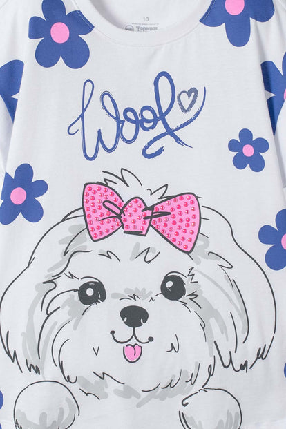 CAMISETA DE MIC MANGA CORTA MULTICOLOR PARA NIÑA