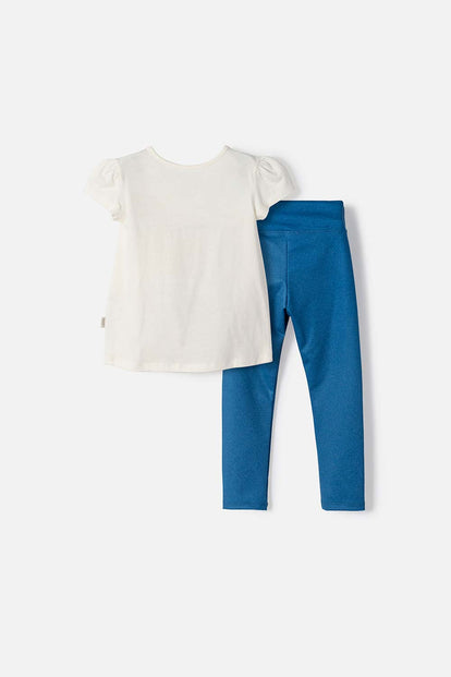 CONJUNTO DE LITTLEMIC CON PANTALÓN LARGO MULTICOLOR PARA NIÑA 2T A 6T