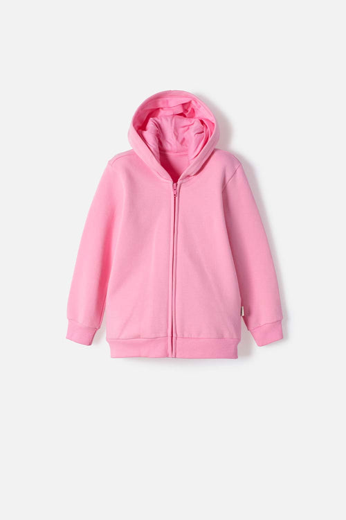 BUZO DE LITTLEMIC CON CIERRE FUSCIA PARA NIÑA 2T A 6T