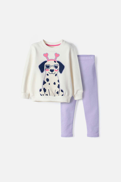 CONJUNTO DE LITTLEMIC CON BUZO MULTICOLOR PARA NIÑA 2T A 6T