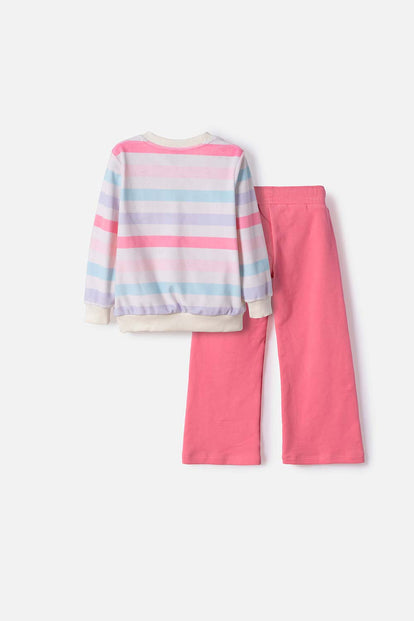 CONJUNTO DE LITTLEMIC PANTALÓN LARGO MULTICOLOR PARA NIÑA 2T A 6T