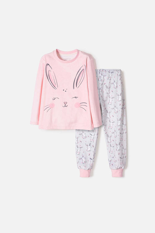 PIJAMA DE LITTLEMIC PANTALÓN LARGO MULTICOLOR PARA NIÑA 2T A 6T