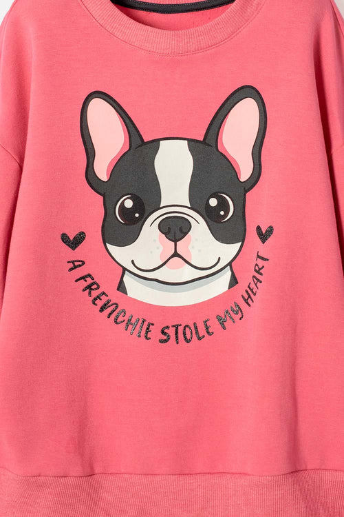 BUZO DE MIC CERRADO ROSADO PARA NIÑA