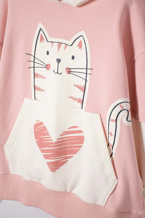 BUZO DE MIC CON CAPUCHA MULTICOLOR PARA NIÑA