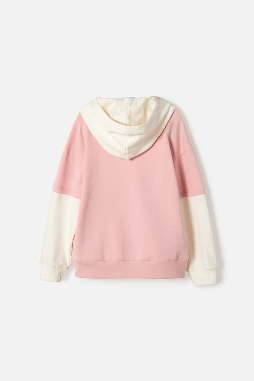 BUZO DE MIC CON CAPUCHA MULTICOLOR PARA NIÑA