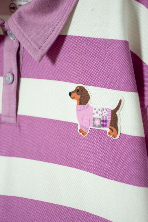 CAMISETA TIPO POLO DE MIC MULTICOLOR PARA NIÑA