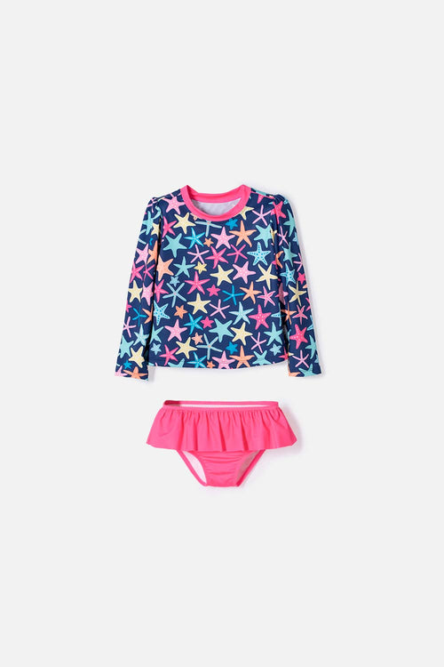 CONJUNTO DE BAÑO DE LITTLEMIC MULTICOLOR PARA NIÑA 2T A 6T