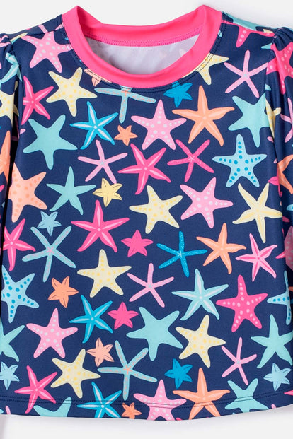 CONJUNTO DE BAÑO DE LITTLEMIC MULTICOLOR PARA NIÑA 2T A 6T