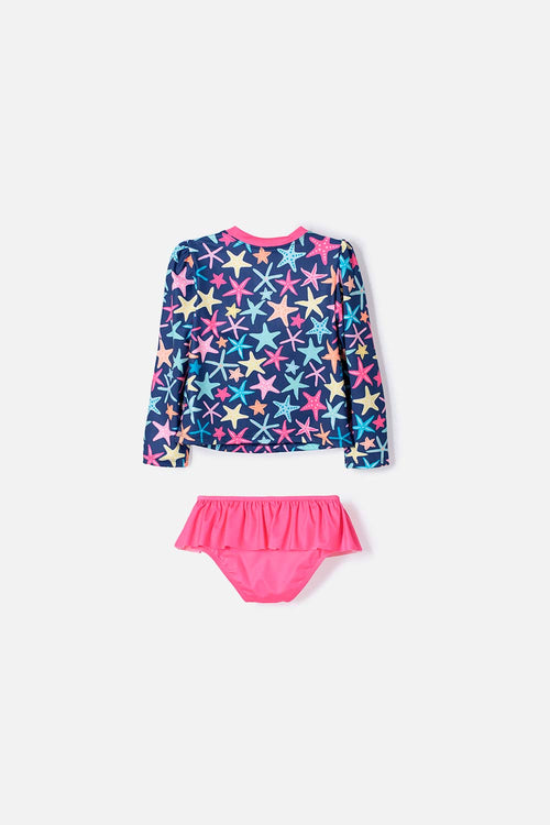 CONJUNTO DE BAÑO DE LITTLEMIC MULTICOLOR PARA NIÑA 2T A 6T
