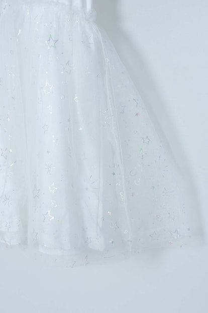 VESTIDO DE MIC CON TULL BLANCO PARA NIÑA