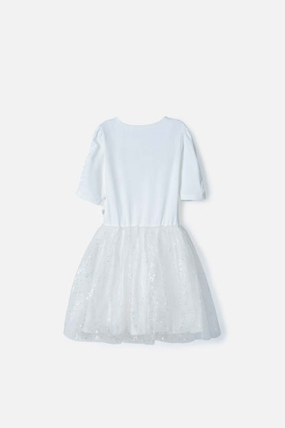 VESTIDO DE MIC CON TULL BLANCO PARA NIÑA