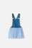 VESTIDO DE MIC CON TULL AZUL PARA NIÑA