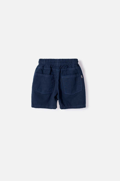 BERMUDA DE LITTLEMIC CON CORDÓN AZUL PARA NIÑO 2T A 6T