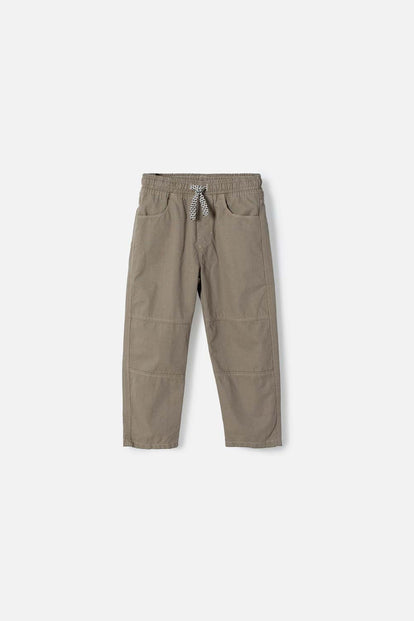 JOGGER DE LITTLEMIC CON CORDÓN VERDE PARA NIÑO 2T A 6T