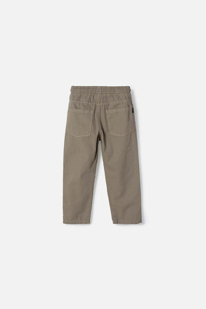 JOGGER DE LITTLEMIC CON CORDÓN VERDE PARA NIÑO 2T A 6T