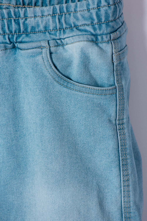 JOGGER DE MIC CON CORDÓN AZUL PARA NIÑO