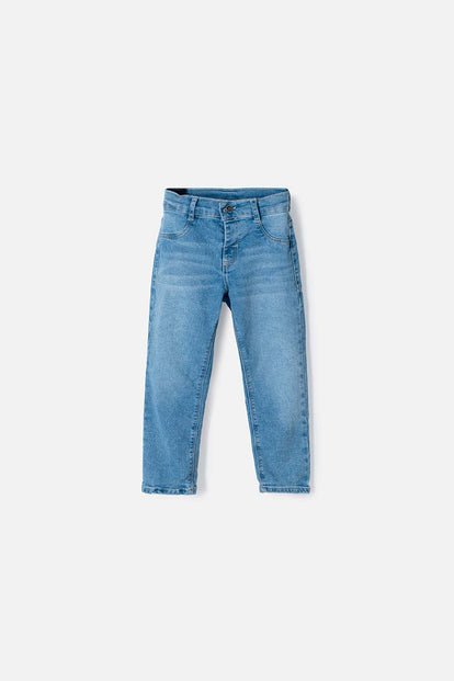 JEAN DE LITTLEMIC EN DENIM AZUL PARA NIÑO 2T A 6T
