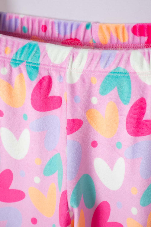PIJAMA DE MIC CON PANTALÓN LARGO MULTICOLOR PARA NIÑA