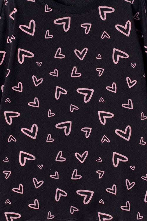 CAMISETA DE MIC MANGA LARGA NEGRO PARA NIÑA