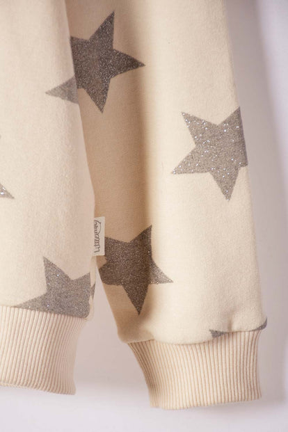 BUZO DE LITTLEMIC CON CAPUCHA ALMENDRA PARA NIÑA 2T A 6T