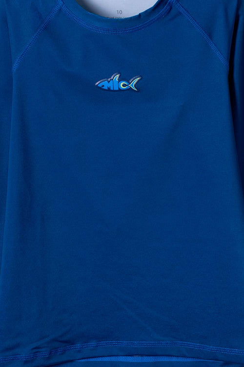 CAMISETA DE BAÑO MIC MANGA LARGA AZUL PARA NIÑO