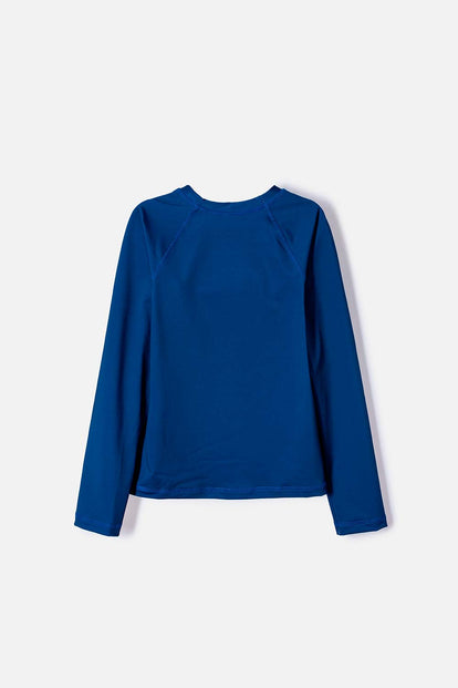 CAMISETA DE BAÑO MIC MANGA LARGA AZUL PARA NIÑO