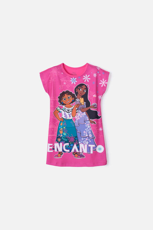 Card slide image -  PIJAMA DE ENCANTO TIPO BATOLA FUCSIA PARA NIÑA 2T A 5T
