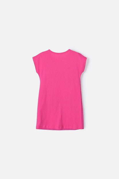 PIJAMA DE ENCANTO TIPO BATOLA FUCSIA PARA NIÑA 2T A 5T