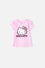 CAMISETA DE HELLO KITTY MANGA CORTA ROSADA PARA NIÑA 2T A 5T