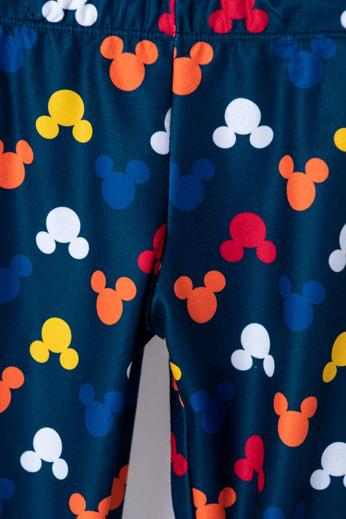 PIJAMA DE MICKEY MOUSE DE PANTALÓN LARGO AZUL PARA NIÑO 2T A 5T
