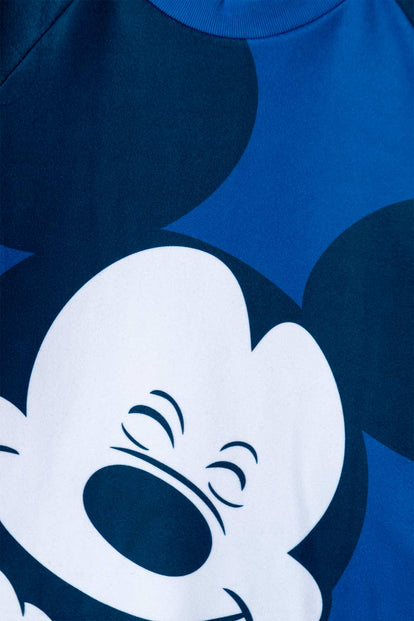 PIJAMA DE MICKEY MOUSE DE PANTALÓN LARGO AZUL PARA NIÑO 2T A 5T