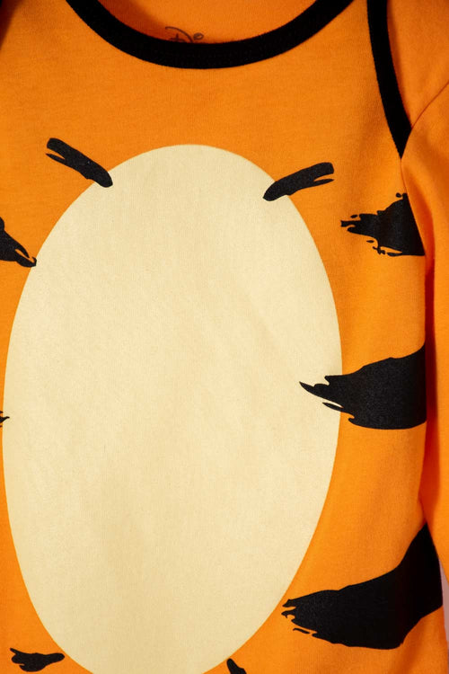 BODY DE WINNIE THE POOH MANGA LARGA NARANJA PARA BEBÉ NIÑO