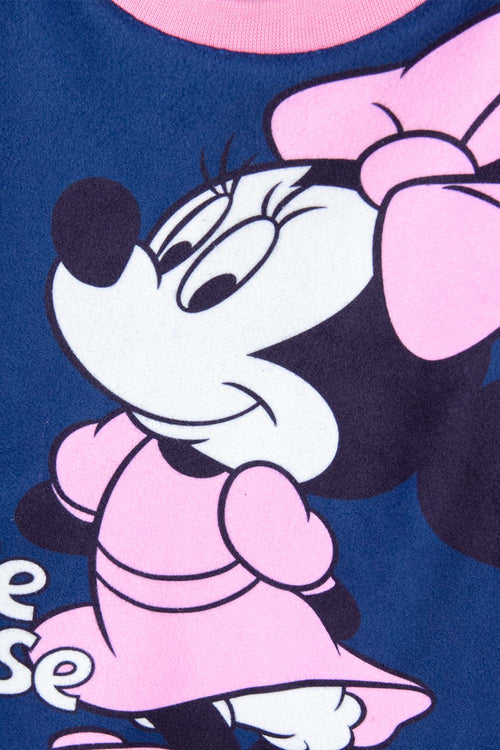 PIJAMA DE MINNIE MOUSE AZUL CON PANTALÓN LARGO PARA NIÑA 2T A 5T