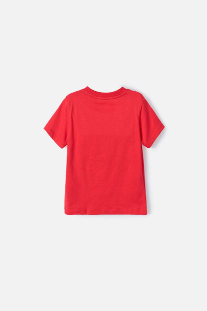 CAMISETA SPIDER-MAN MANGA CORTA ROJA PARA NIÑO 2T A 5T