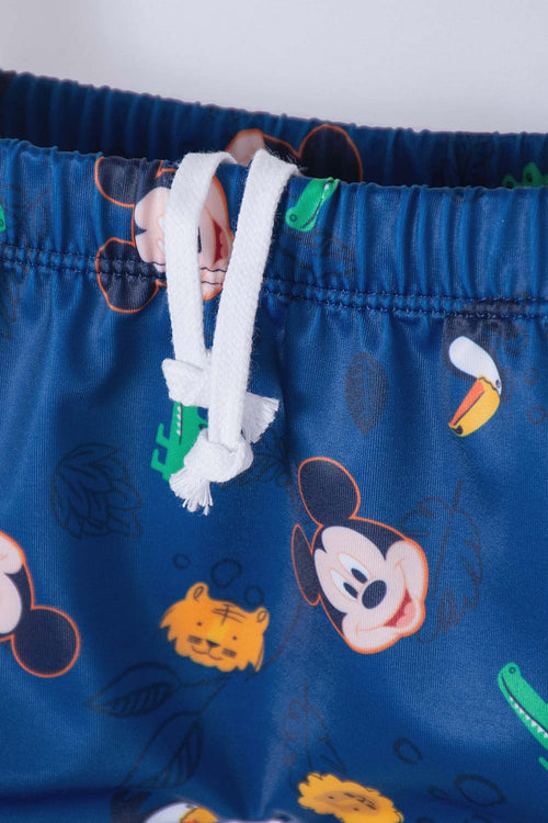 Card slide image -  CONJUNTO DE BAÑO DE MICKEY MOUSE MULTICOLOR MANGA LARGA PARA BEBÉ NIÑO