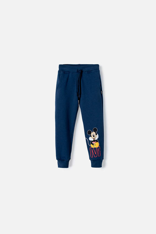 JOGGER DE MICKEY MOUSE AZUL CON ESTAMPADO EN RELIEVE PARA NIÑO 2T A 5T