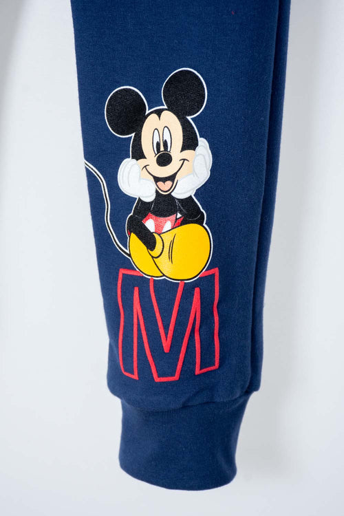 JOGGER DE MICKEY MOUSE AZUL CON ESTAMPADO EN RELIEVE PARA NIÑO 2T A 5T